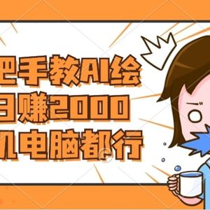 AI绘画财神爷壁纸，详细解析教程，手机电脑都行，日赚2000