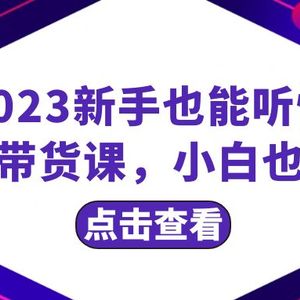 2023新手也能听懂的直播带货课，小白也能听懂，20节完整