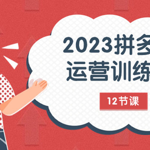 （7805期）2023拼多多运营训练营：流量底层逻辑，免费+付费流量玩法（12节课）