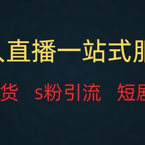 （7654期）无人直播全套服务，变现稳定