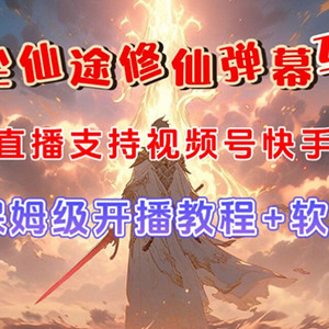 （7519期）视频号无人直播修仙养成类弹幕互动，游戏玩法多，吸金能力强，自带流量加成