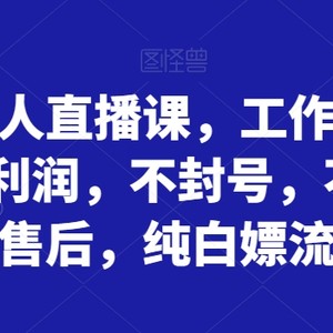 拼多多无人直播课，工作室一天打底5000利润，不封号，不垫资，不售后，纯白嫖流量