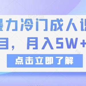 抖音暴力冷门成人识字项目，月入5W+【揭秘】