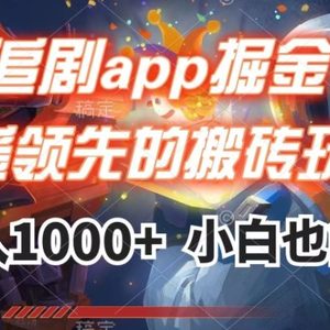 追剧app掘金，遥遥领先的搬砖玩法,日入1000+