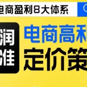 8大体系利润篇·利润定准电商高利润定价策略线上课