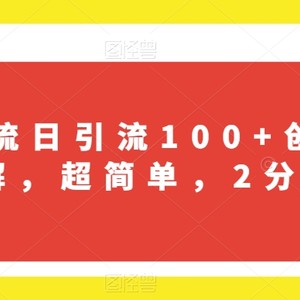 B站引流日引流100+创业粉项目拆解，超简单，2分钟上手【揭秘】