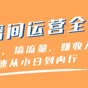 直播间运营全攻略：做由容，搞流量，赚收入一快速从小白到内行（46节课）