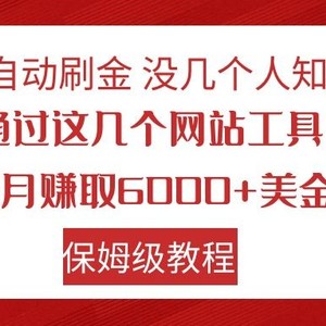 全自动刷金 利用国外网站 轻松撸美金 可批量可复刻