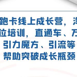 2023领跑·卡 线上成长营 淘宝运营各岗位培训 直通车 万相台 引力魔方 引流