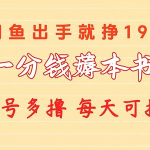 一分钱薅本书 闲鱼出售9.9-19.9不等 多号多撸  新手小白轻松上手