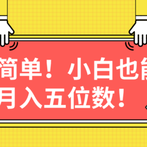 超简单图文项目！小白也能月入五位数