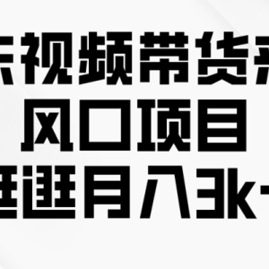 京东短视频带货来了，风口项目，逛逛月入3k+