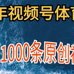 2024年体育赛道视频号，新手轻松操作， 日产1000条原创视频,多账号多撸分成