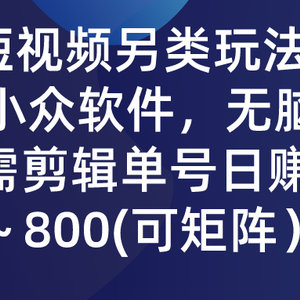 QQ短视频另类玩法，利用一个小众软件，无脑搬运，无需剪辑单号日赚500～…