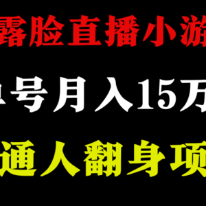 2024年好项目分享 ，月收益15万+不用露脸只说话直播找茬类小游戏，非常稳定