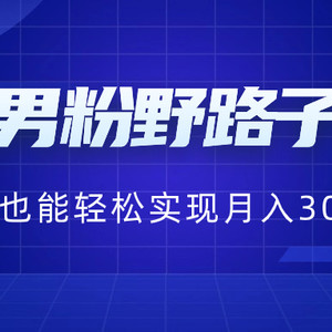 贴吧男粉野路子玩法，小白也能轻松实现月入3000+