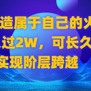 2024 打造属于自己的火爆项目，月入过2W，可长久稳定，实现阶层跨越