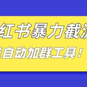 小红书截流引流大法，简单无脑粗暴，日引20-30个高质量创业粉（送自动加…