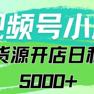 视频号无货源小店从0到1日订单量千单以上纯利润稳稳5000+