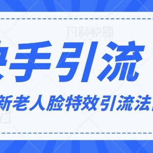 2024全网最新讲解老人脸特效引流方法，日引流100+，制作简单，保姆级教程