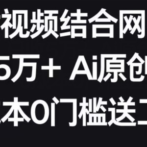 AI美女视频结合网盘拉新，日收5万+两分钟一条Ai原创视频，0成本0门槛送工具