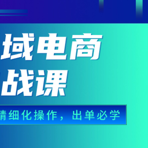 全域电商实战课，个人店铺精细化操作流程，出单必学内容（18节课）