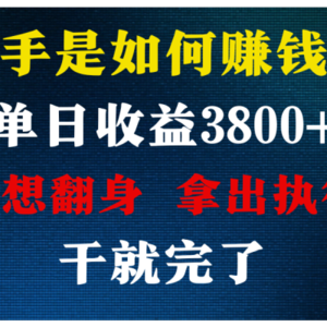 高手是如何赚钱的，每天收益3800+，你不知道的秘密，小白上手快，月收益12W+