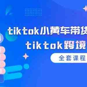 tiktok小黄车带货视频教程，tiktok跨境电商（全套课程）