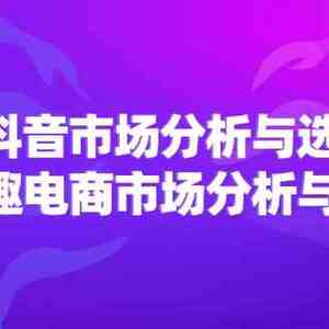 2024抖音/市场分析与选品，兴趣电商市场分析与选品