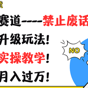 超级干货！蓝海赛道-禁止废话！最新升级玩法！完整实操教学！轻松月入过万！