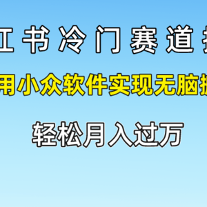 小红书冷门赛道揭秘,利用小众软件实现无脑搬运，轻松月入过万