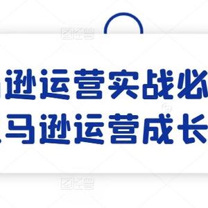 亚马逊运营实战必修课，亚马逊运营成长计划