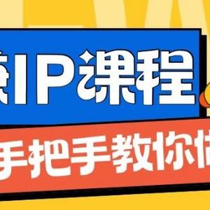 ip合伙人打造1.0，从0到1教你做网创，实现月入过万【揭秘】