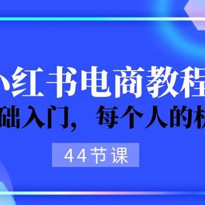 2024从0-1学习培训小红书电商，0基础入门，每一个人机遇（45节）