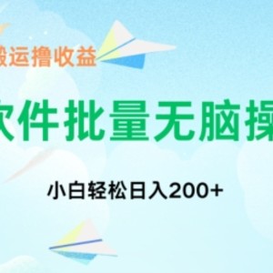 中视频搬运玩法，单日200+无需剪辑，新手小白也能玩