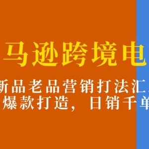 亚马逊平台跨境电子商务：新产品老品营销推广玩法归纳，爆款打造，日销千单