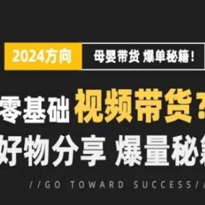 小视频母婴用品跑道实际操作总流量夏令营，零基础短视频带货，好物分享，爆量秘笈