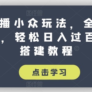 抖音直播间冷门游戏玩法，各大网站探寻100分，轻轻松松日入了百，游戏玩法搭建教程【揭密】