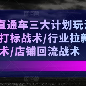 无边淘宝直通车三大计划游戏玩法，精确激光打标战略/领域引流战略/店面逆流战略-中创网_分享中赚网创业资讯_最新网络项目资源