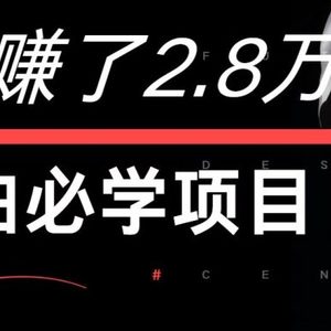 7天赚了2.8万！每单利润最少500+，轻松月入7万+小白有手就行