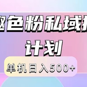 2024情趣色粉私域掘金天花板日入500+后端自动化掘金