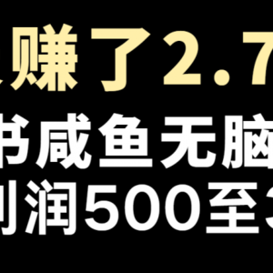 七天赚了2.7万！每单利润最少500+，轻松月入5万+小白有手就行